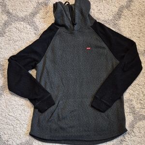 Levi's Black and Gray Hoodie